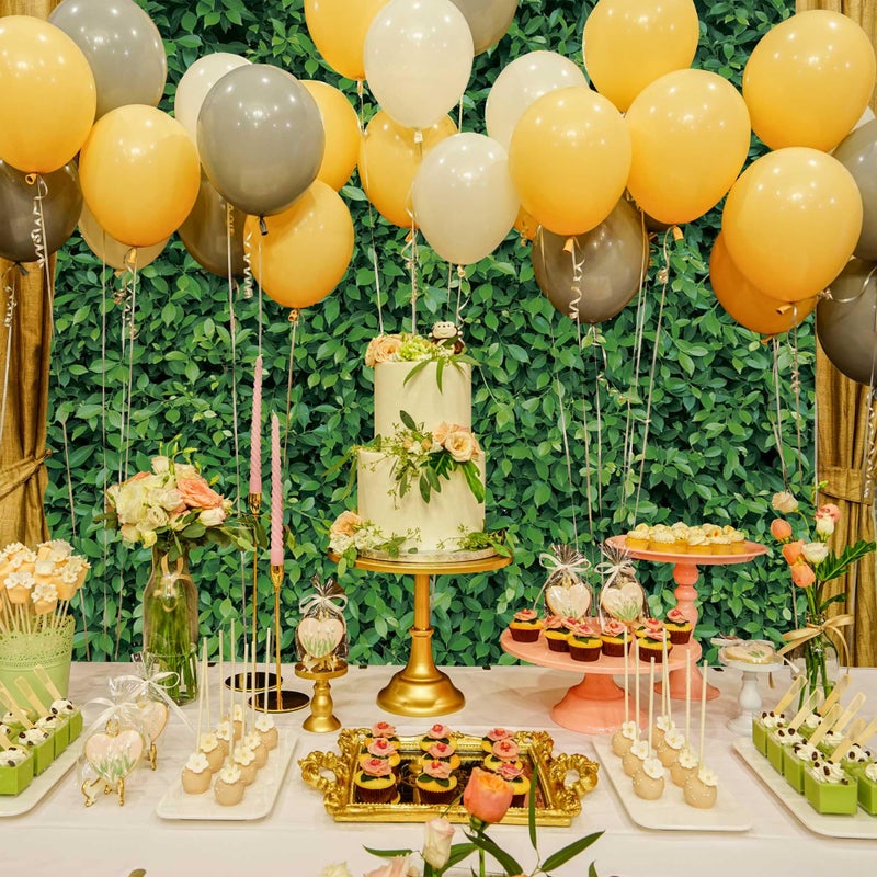 Msocio Green Leaves Backdrop - Nature Greenery Polyester Photography Background for Birthday Wedding Decor Soft Fabric Wall Banner | Baby Shower, Safari, Dinosaur Theme Photo Booth(7x5ft) - Image 5